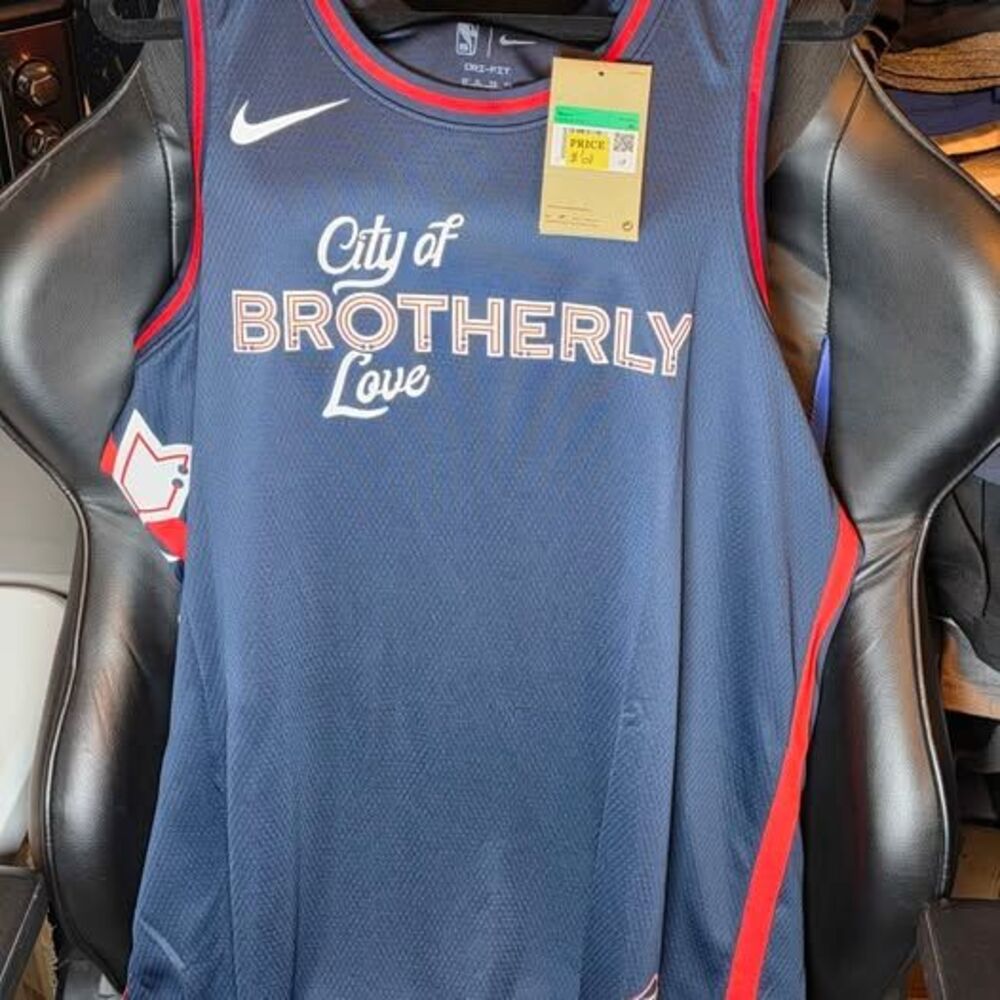 Philadelphia 76ers Mens XL Nike City Edition Team Jersey